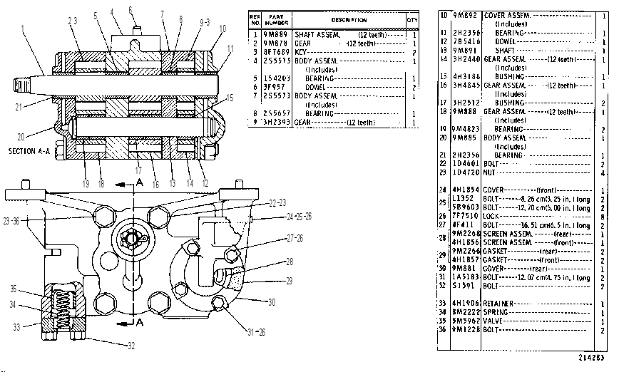 PUMP GP-OIL 6N2450 CAT