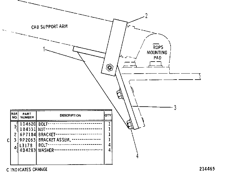 BRACE GP 6P6905 CAT