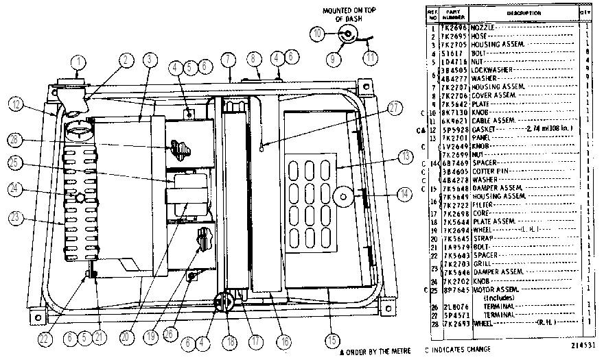 HEATER AS 7K3688 CAT
