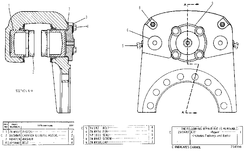 BRAKE GP 1V2276 CAT