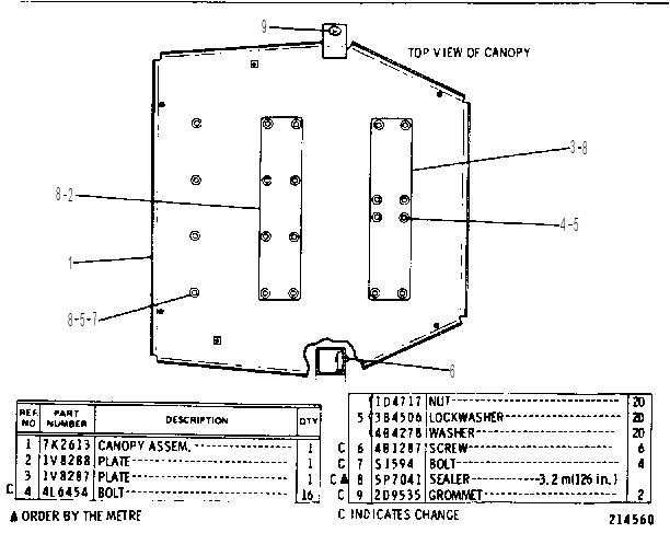 Каркас безопасности (ROPS) 1V8314 CAT