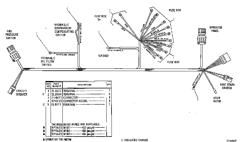 Жгут проводов 3V4645 CAT