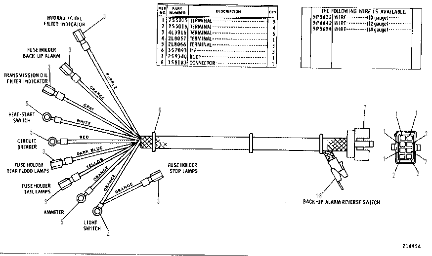 Жгут проводов 3V6343 CAT
