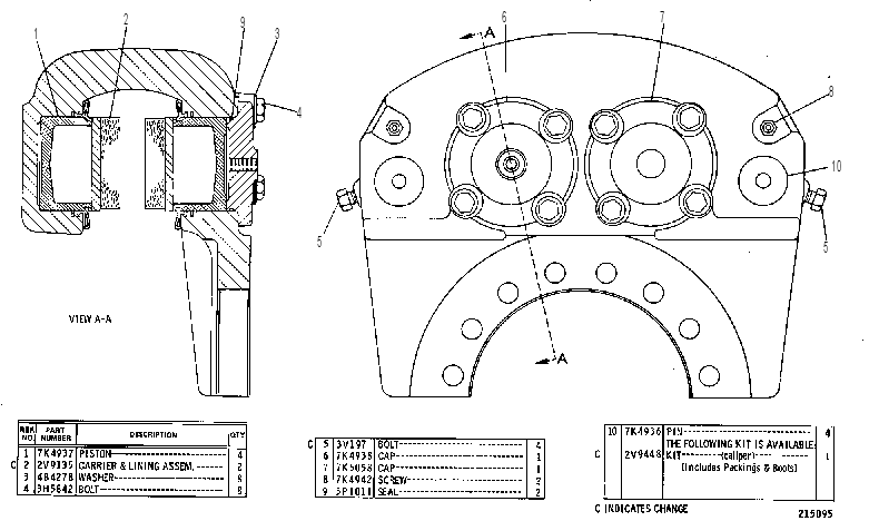 BRAKE GP 1V2156 CAT