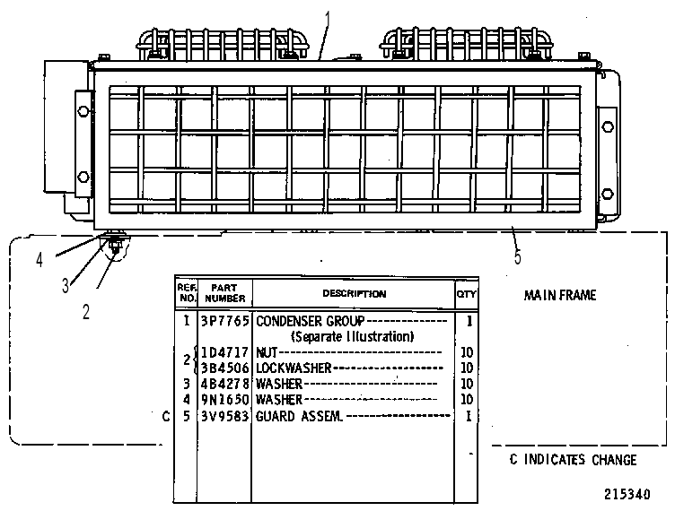CONDENSER GP 2V0959 CAT