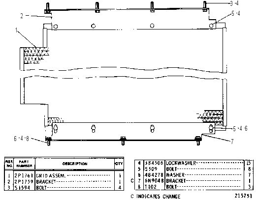 RADIATOR CORE PROTECTION GRID GROUP 2P1778 CAT