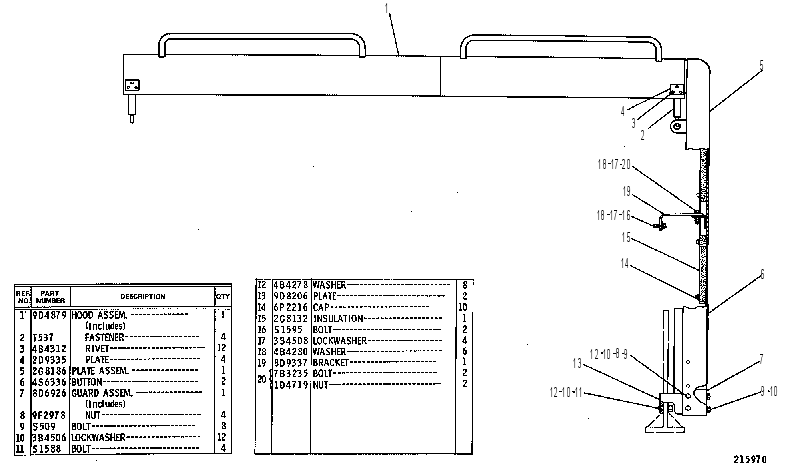 Капот 2G8170 CAT