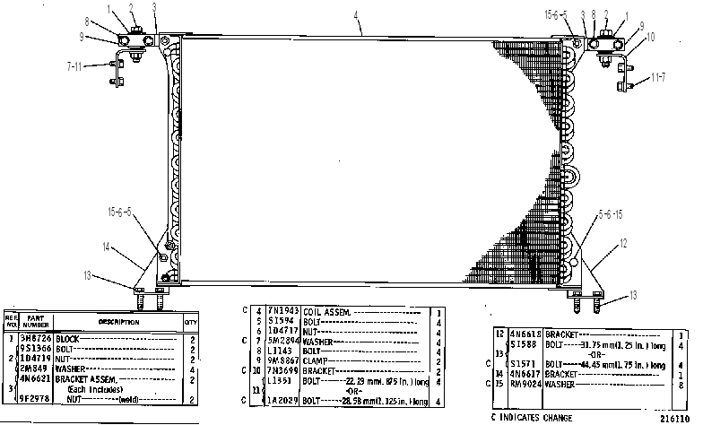 MOUNTING & CONDENSER GP 4N6593 CAT