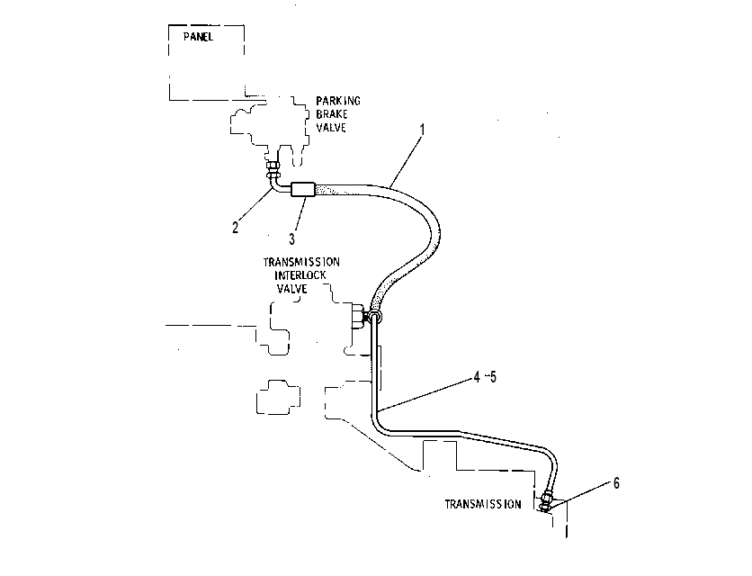 LINES GP-PARKING BRAKE 1V5910 CAT