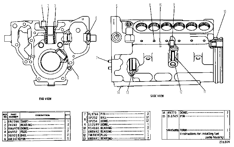 HOUSING GP-FUEL PUMP 7N6124 CAT