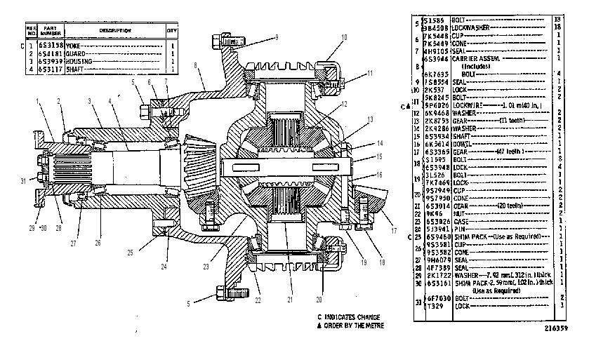 DIFFERENTIAL GP-REAR 6S3346 CAT