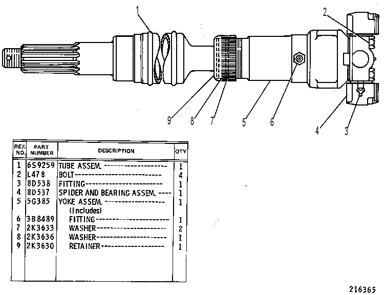 Скользящее соединение 5G0388 CAT