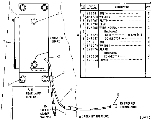 BACK-UP WARNING GROUP 4V4516 CAT