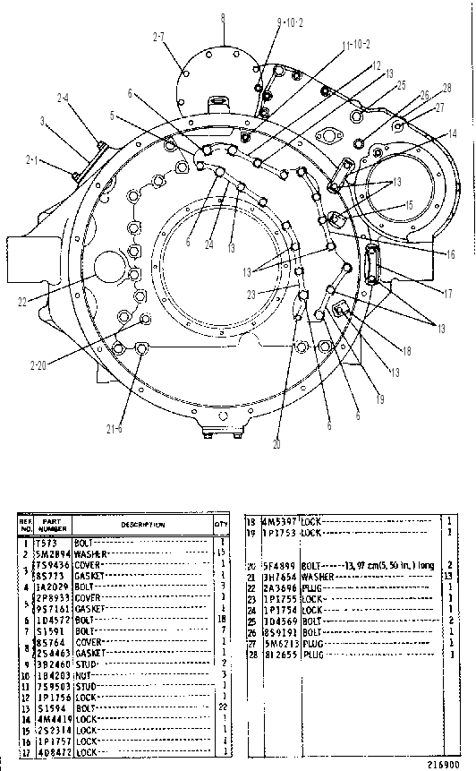FLYWHEEL HOUSING GROUP 4N9206 CAT