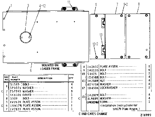 CRANKCASE GUARD GROUP 1V2767 CAT