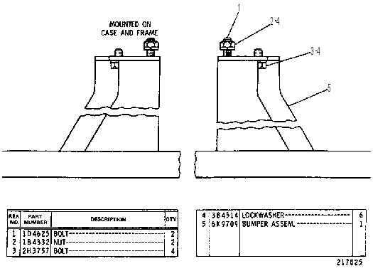 REAR BUMPER GROUP 4V2186 CAT