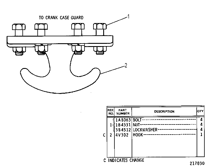 FRONT PULL HOOK GROUP 3B2665 CAT