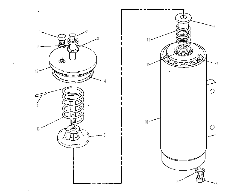 HYDRAULIC OIL FILTER GROUP-PILOT SYSTEM 9J7390 CAT