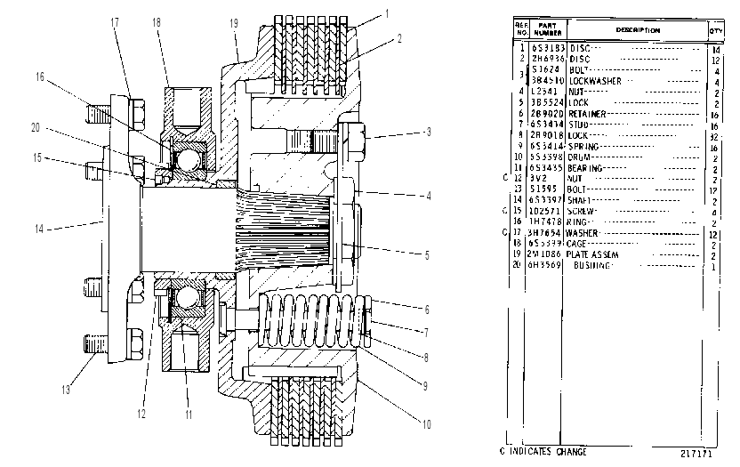 CLUTCH GP-STEERING 6S3528 CAT