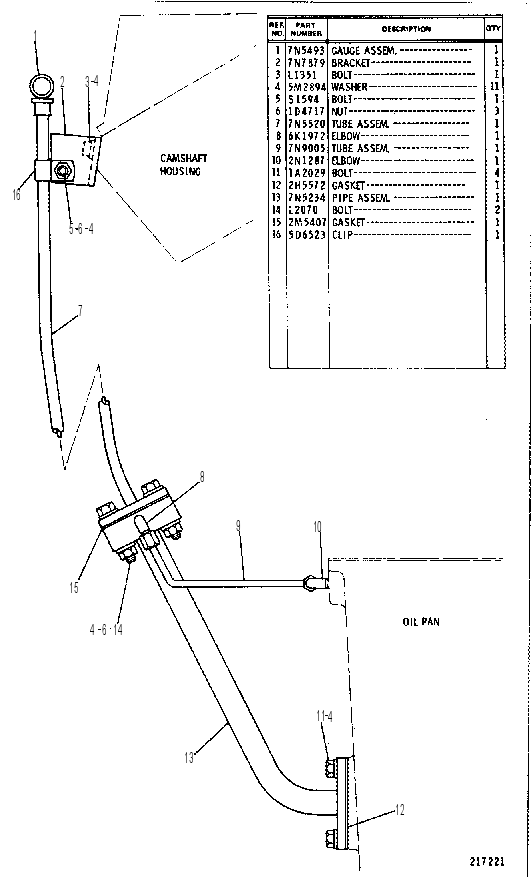 OIL LEVEL GAUGE GROUP 4N9426 CAT