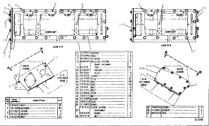 CAMSHAFT HOUSING GROUP 6N5749 CAT