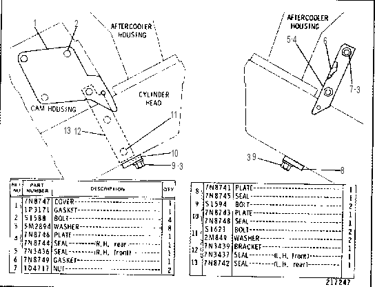 FORMED SEAL GROUP 7N0984 CAT