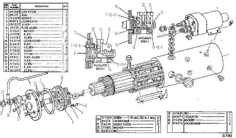 Стартер электрический 7N6056 CAT