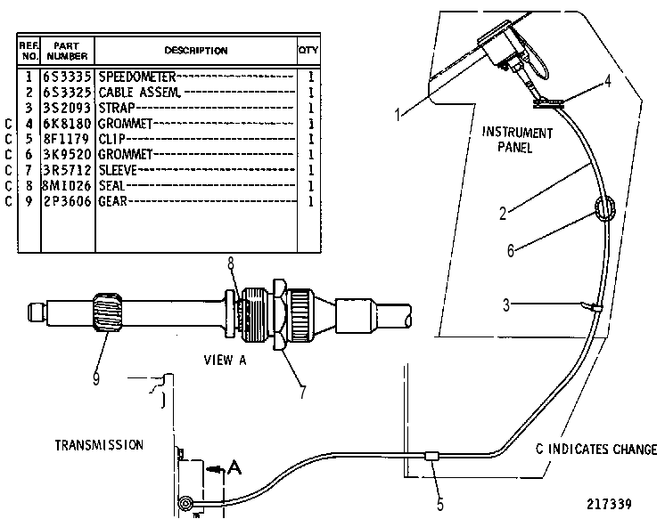 SPEEDOMETER GP 6S7557 CAT