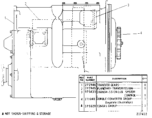 TRANSMISSION ARRANGEMENT 9P3459 CAT