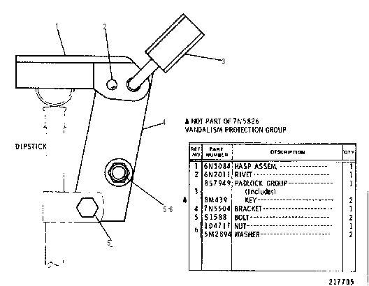 VANDALISM PROTECTION GROUP 7N5826 CAT