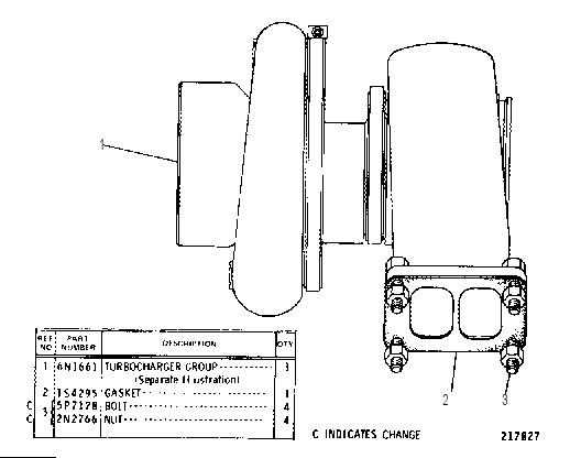 TURBOCHARGER GROUP 6N0544 CAT