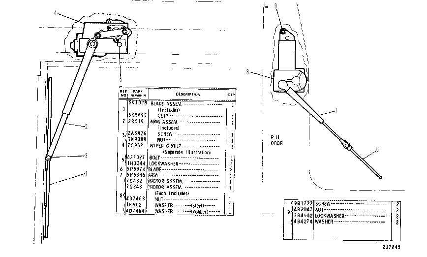 WIPER GROUP 8P7399 CAT
