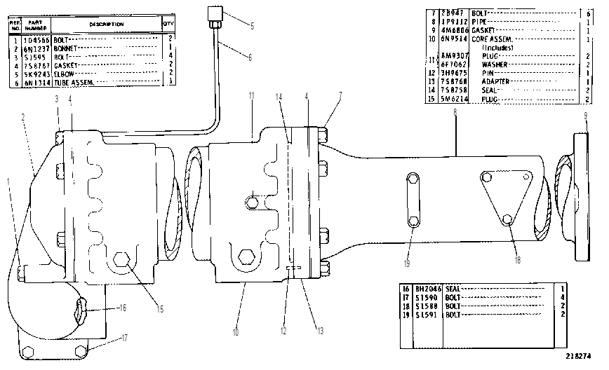 TRANSMISSION OIL COOLER GROUP 7N1969 CAT