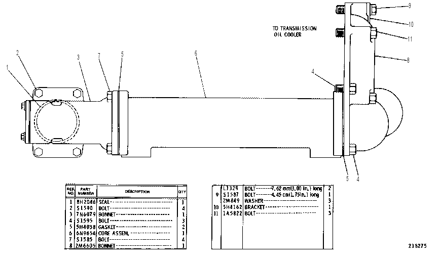 ENGINE OIL COOLER GROUP 7N1970 CAT