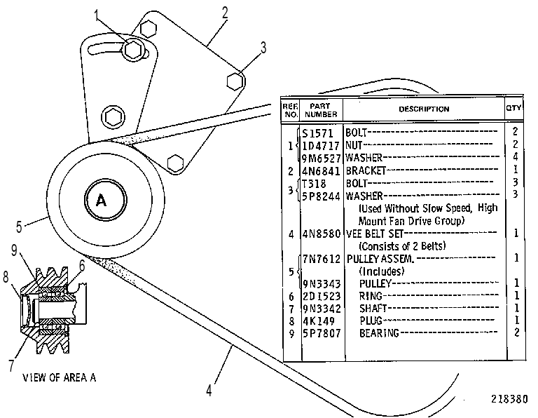 DRIVE GP-WATER PUMP 7N7613 CAT