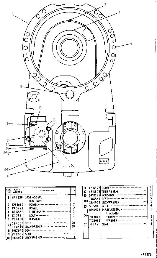 TRANSFER CASE AND GEAR GROUP 6P9781 CAT