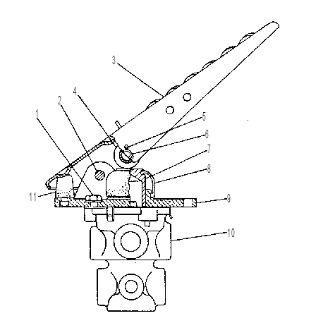 Клапан управления тормозом 4V4154 CAT