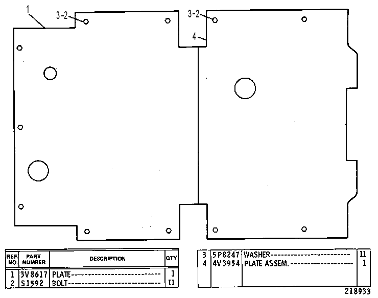 Защита картера 2V2351 CAT