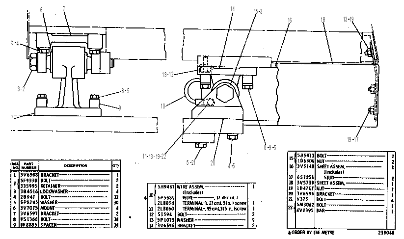 Крепление площадки 3V3577 CAT