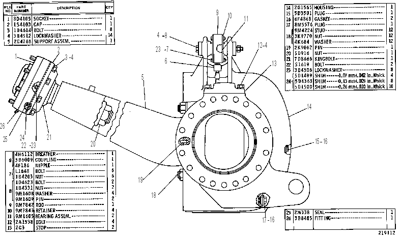 HOUSING GP-REAR AXLE 9D8950 CAT