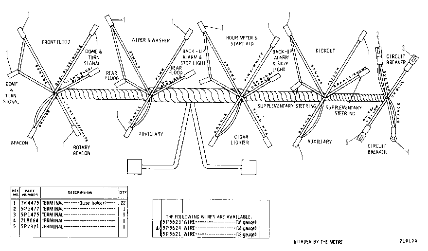 Жгут проводов 4V0663 CAT