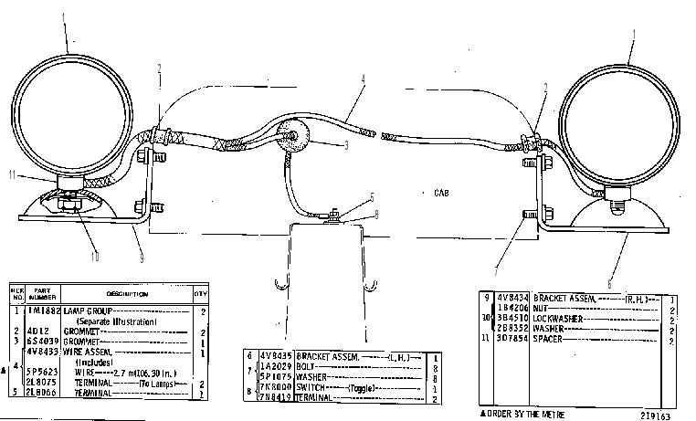LIGHTING GP-AUXILIARY 2V4290 CAT