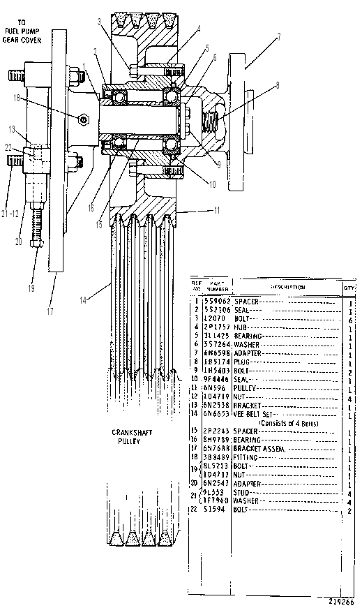 FAN DRIVE GROUP 7N2841 CAT