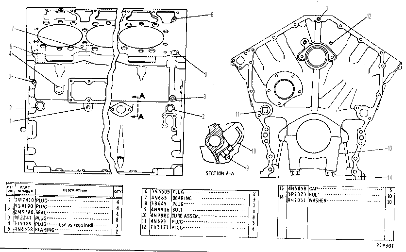 CYLINDER BLOCK GROUP 7N9683 CAT