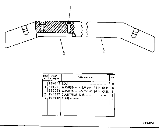 Противовес 2V3939 CAT