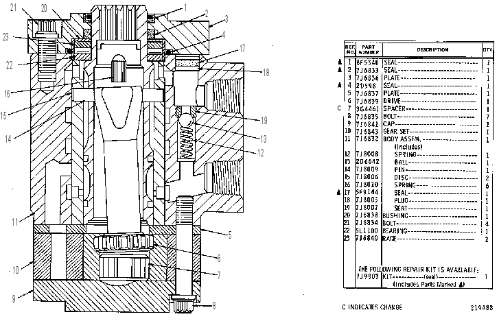 PUMP AS-STEERING 6J5551 CAT