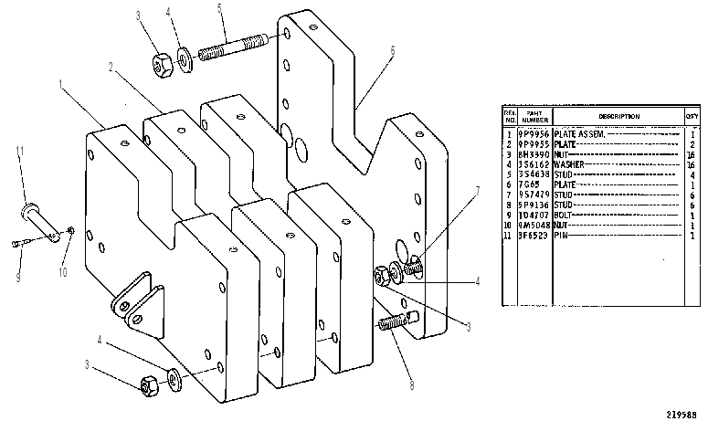 COUNTERWEIGHT GP-REAR 9P9953 CAT