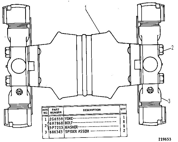Карданный шарнир 9D9220 CAT