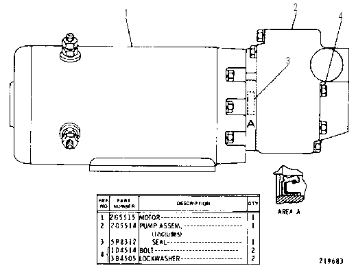 PUMP GP-ELECTRIC DRIVE 9D9919 CAT