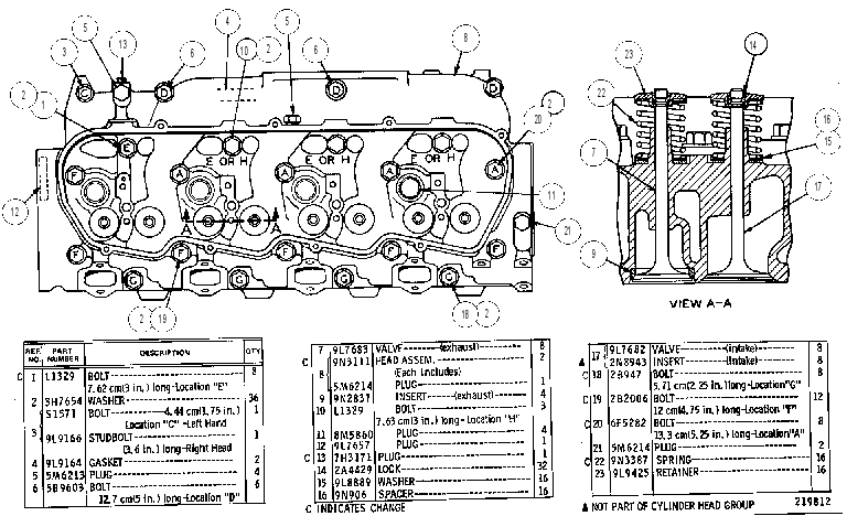 CYLINDER HEAD GROUP 9N2565 CAT